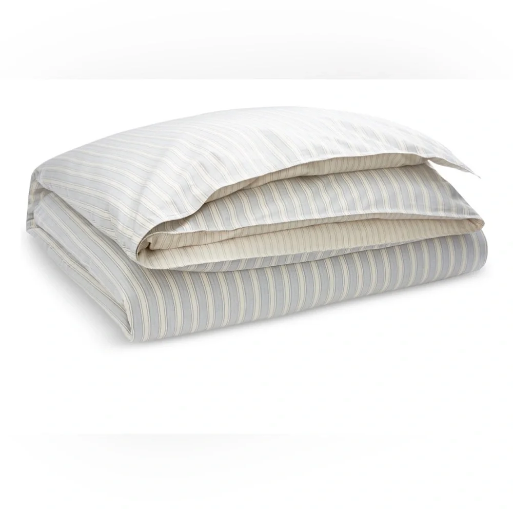 NWT Lauren Ralph Lauren Graydon Bold Stripe Duvet Cover